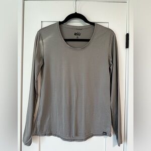 REI Women's Gray Long Sleeve Top, XS